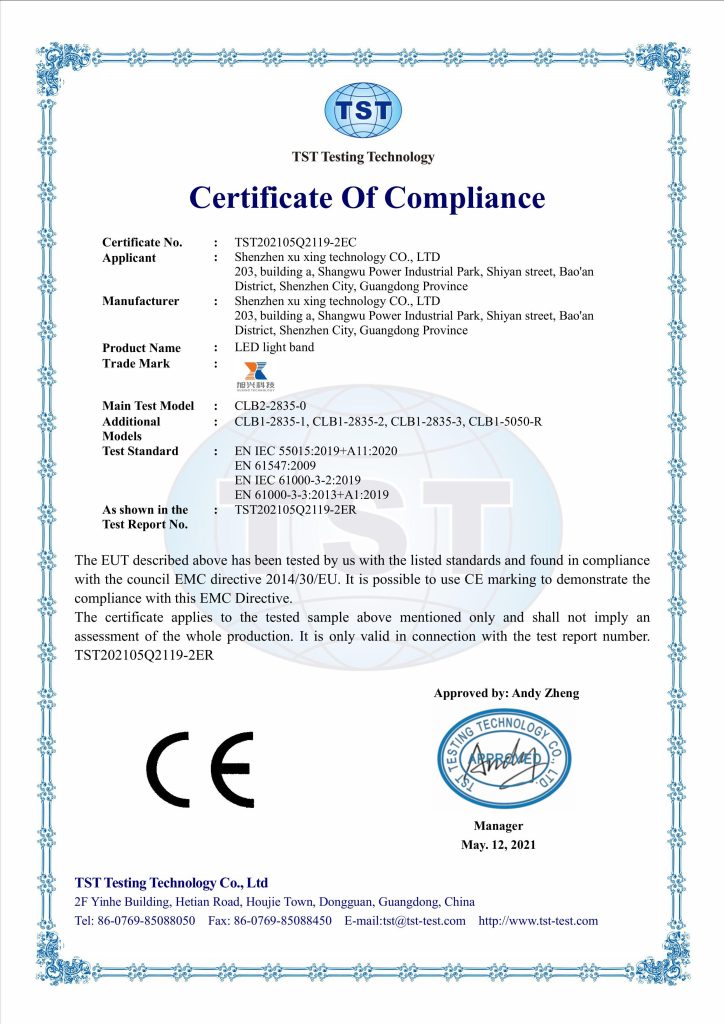 3. EMC cemark EN55015